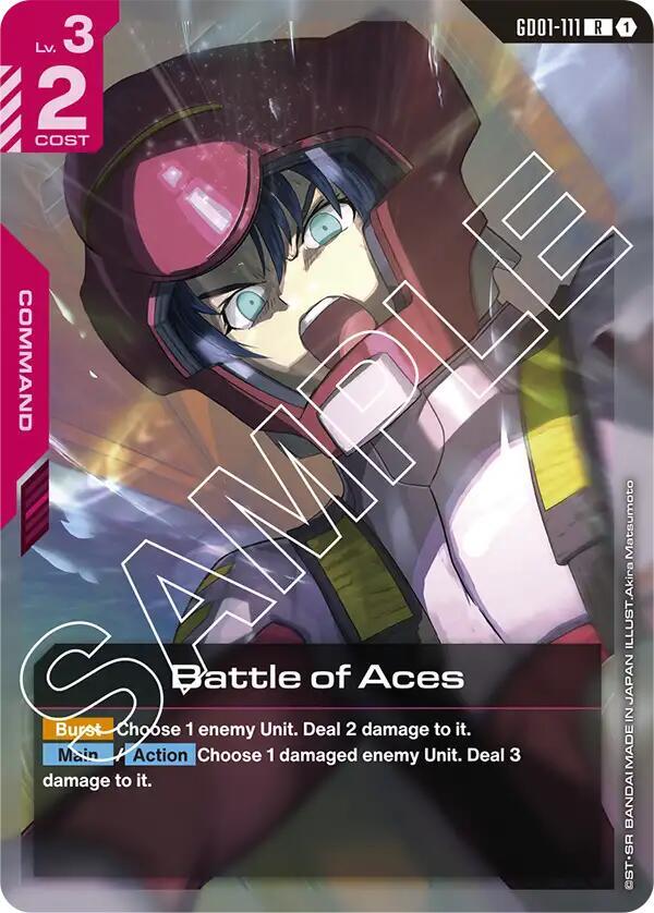 Battle of Aces GD01-111 Gundam card