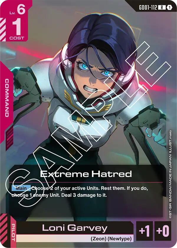 Extreme Hatred GD01-112 Gundam card