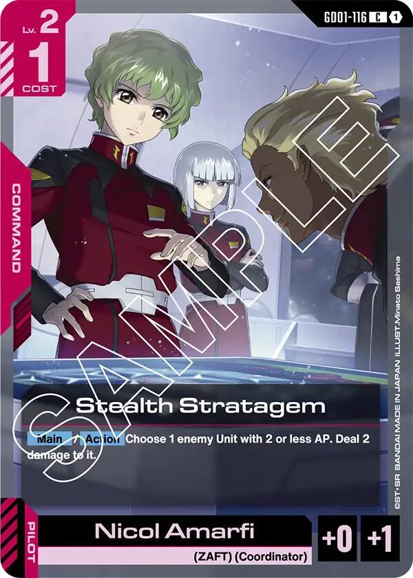Stealth Stratagem GD01-116 Gundam card