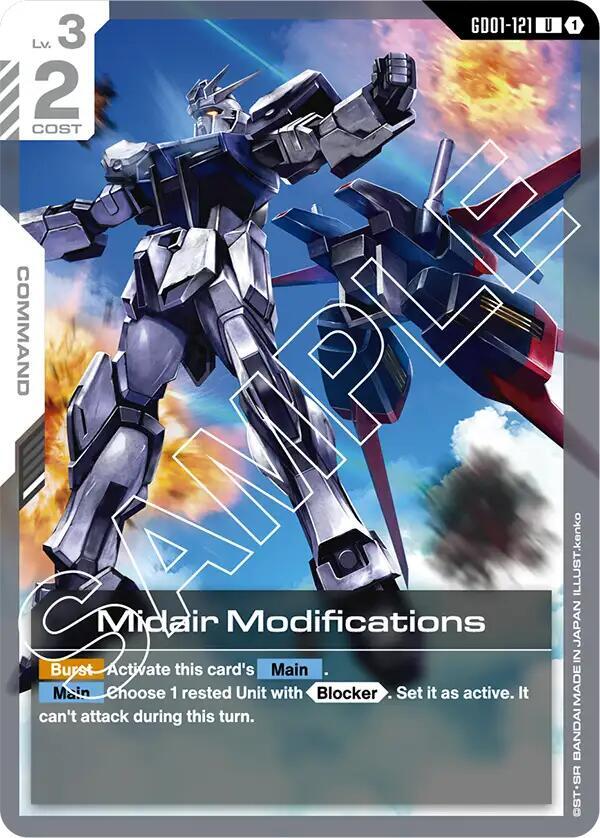Midair Modifications GD01-121 Gundam card