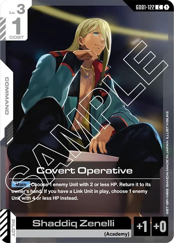 Covert Operative GD01-122 Gundam card