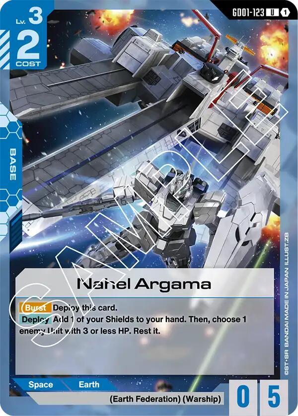 Nahel Argama GD01-123 Gundam card