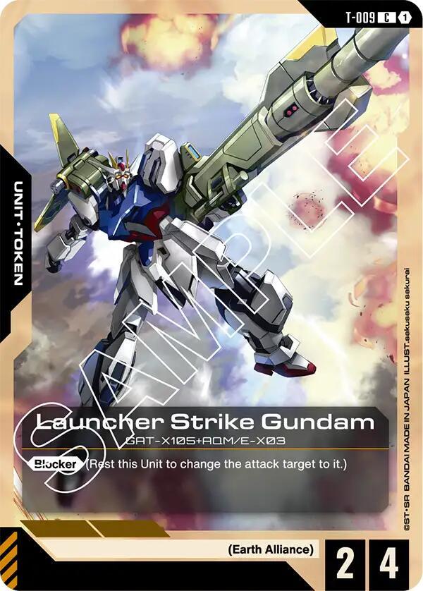 Launcher Strike Gundam Token T-009 Gundam card