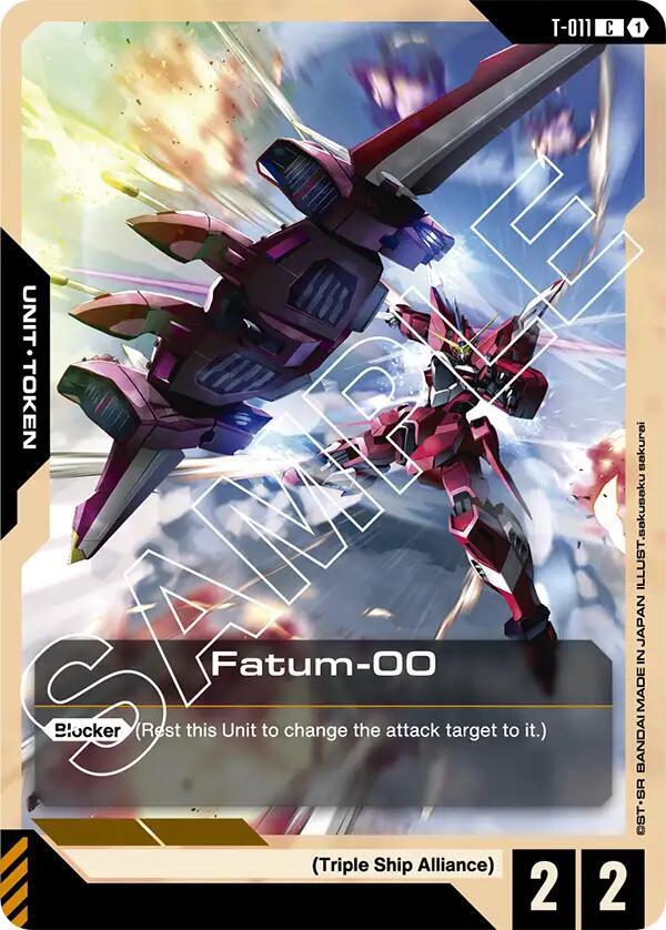 Fatum-00 Token T-011 Gundam card