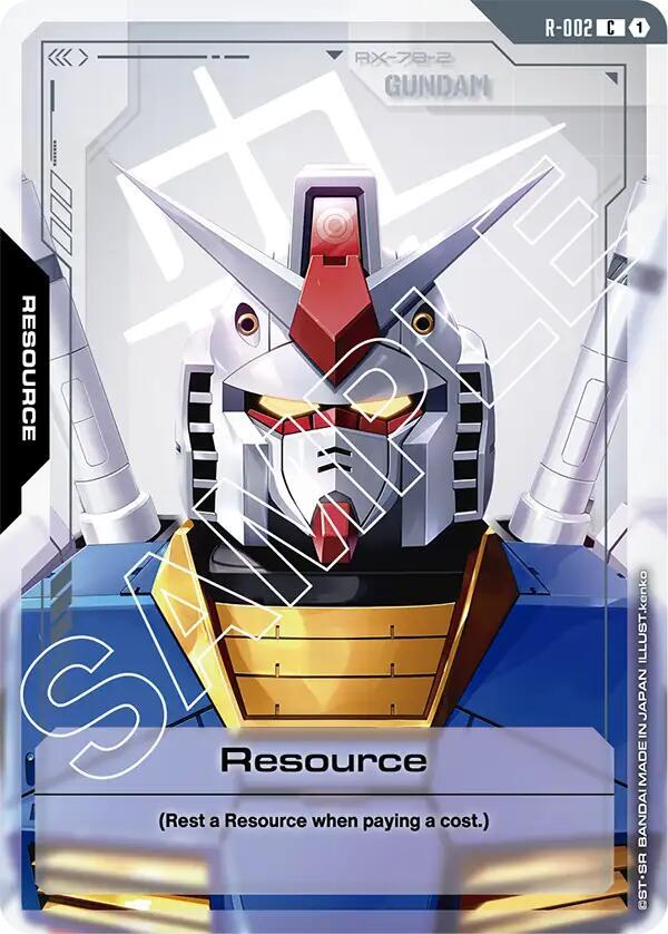 Resource R-002 Gundam card