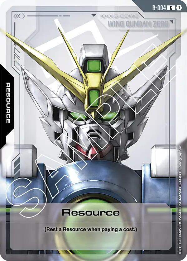 Resource R-004 Gundam card