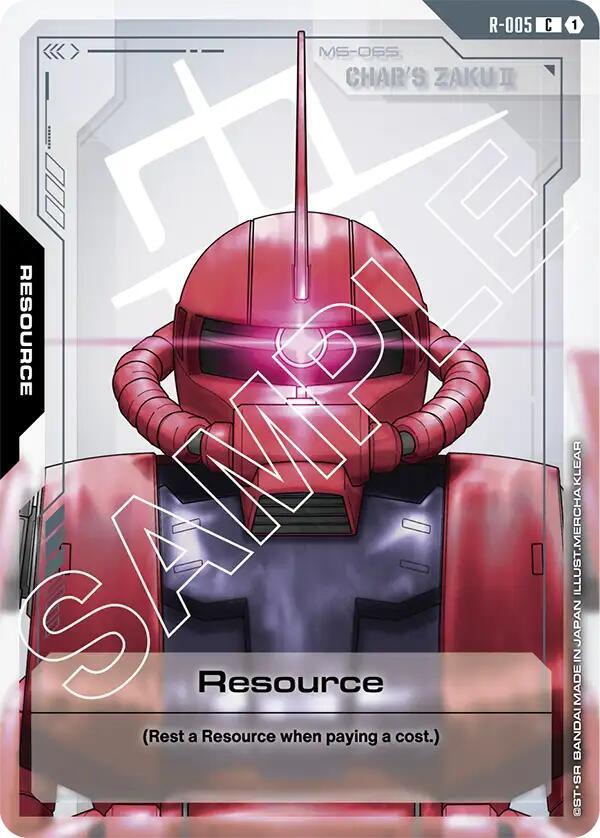 Resource R-005 Gundam card