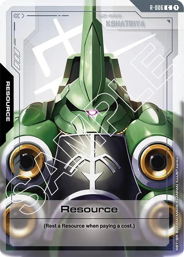 Resource R-006 Gundam card