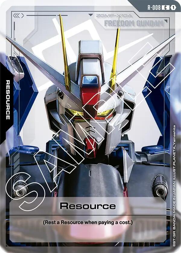 Resource R-008 Gundam card