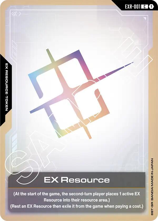 EX Resource EXR-001 C Gundam card