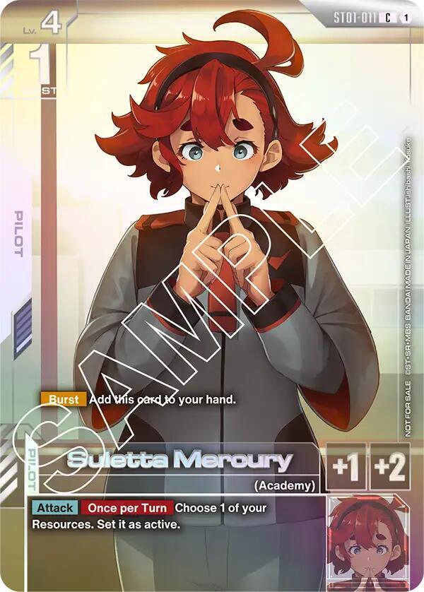Suletta Mercury ST01-011 C Gundam card
