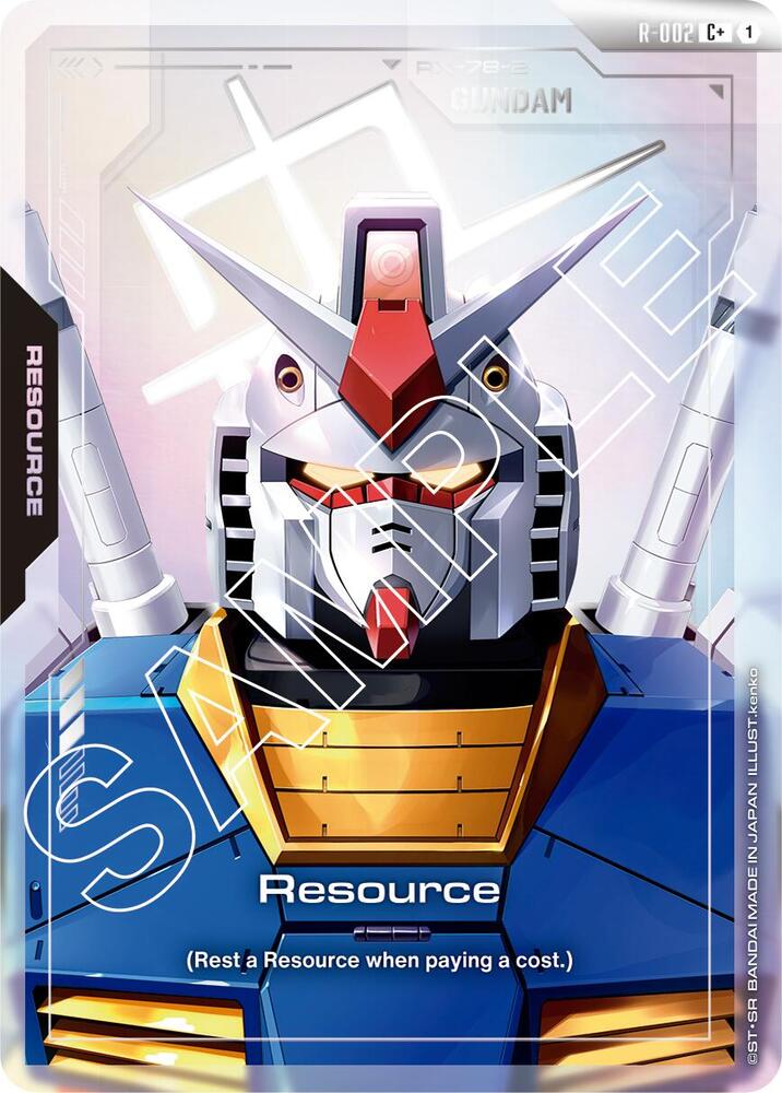 Resource R-002 C+ Gundam card