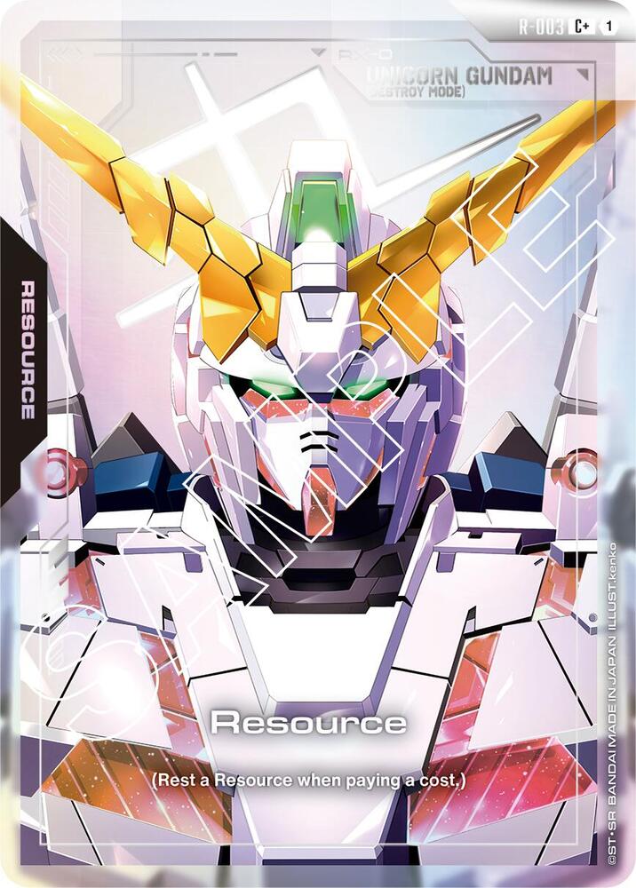 Resource R-003 C+ Gundam card