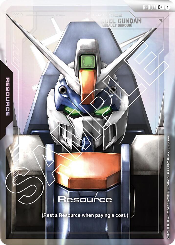 Resource R-007 C+ Gundam card