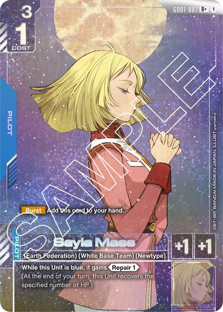 Sayla Mass GD01-087 R+ Gundam card