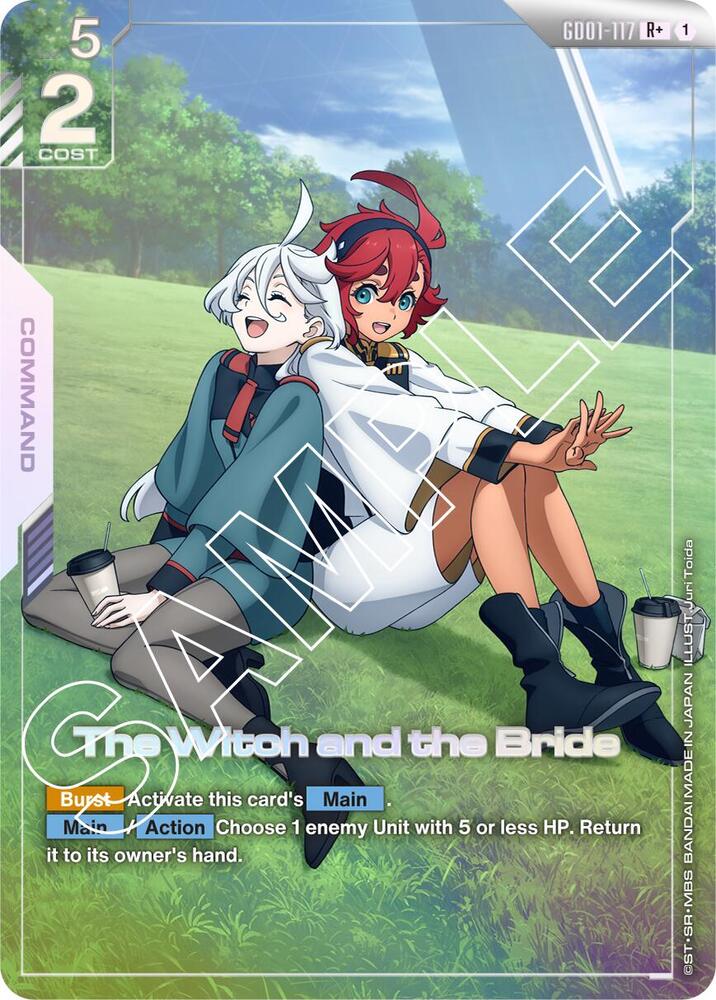 The Witch and the Bride GD01-117 R+ Gundam card