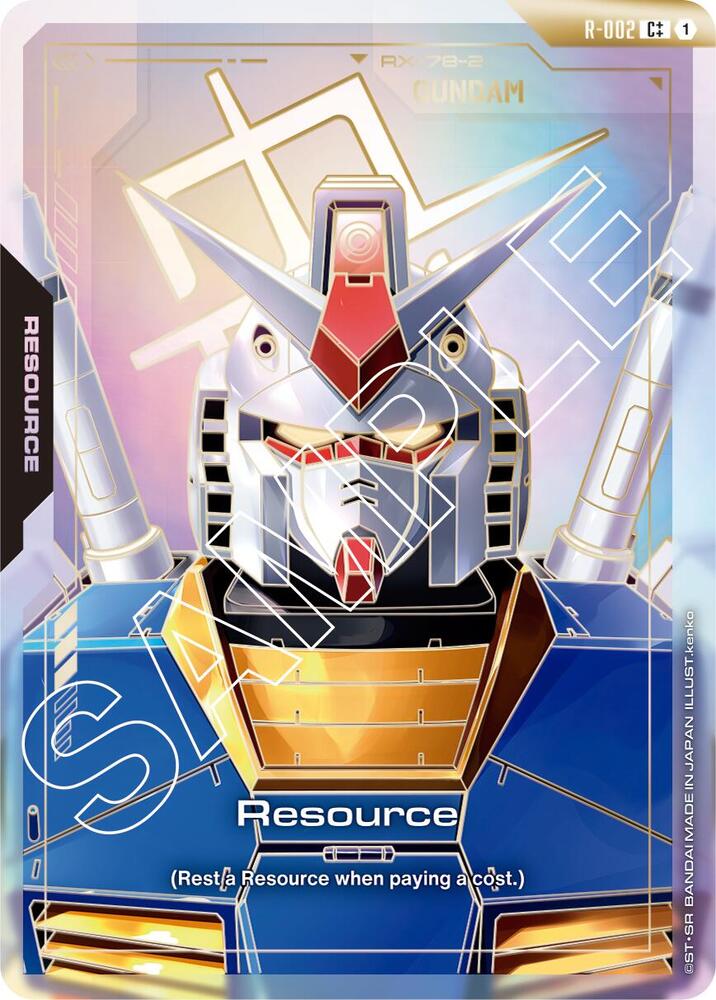 Resource R-002 C++ Gundam card