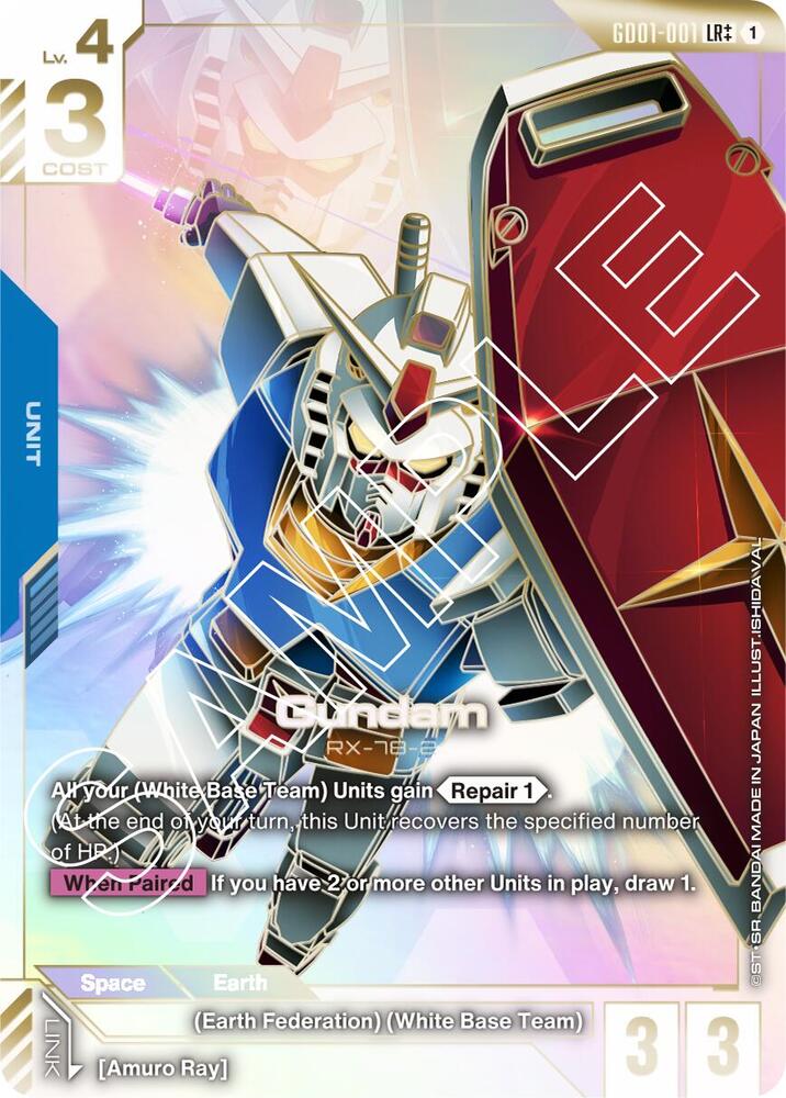 Gundam GD01-001 LR++ Gundam card