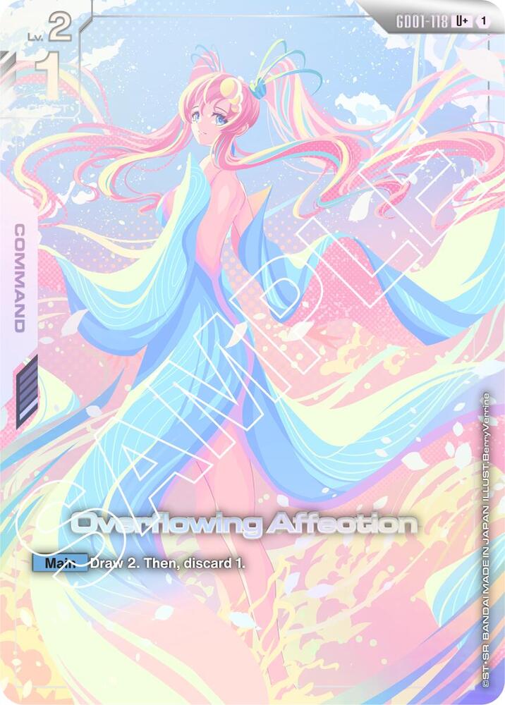 Overflowing Affection GD01-118 U+ Gundam card