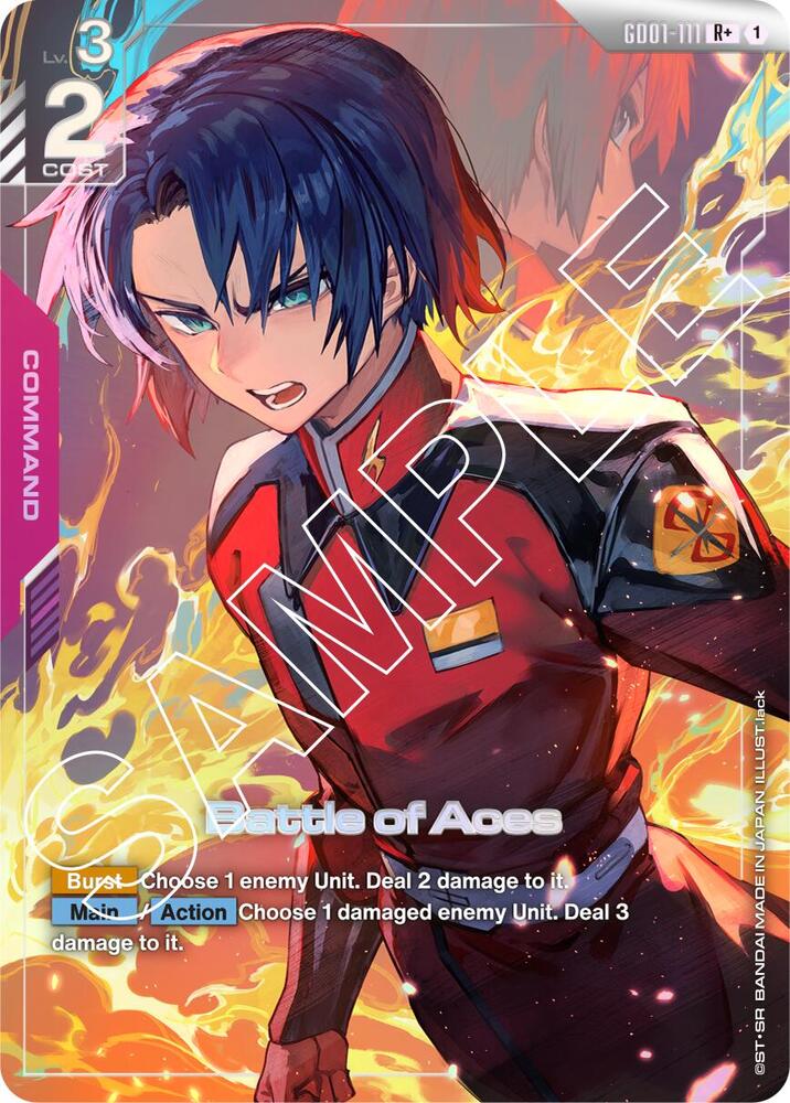 Battle of Aces GD01-111 R+ Gundam card
