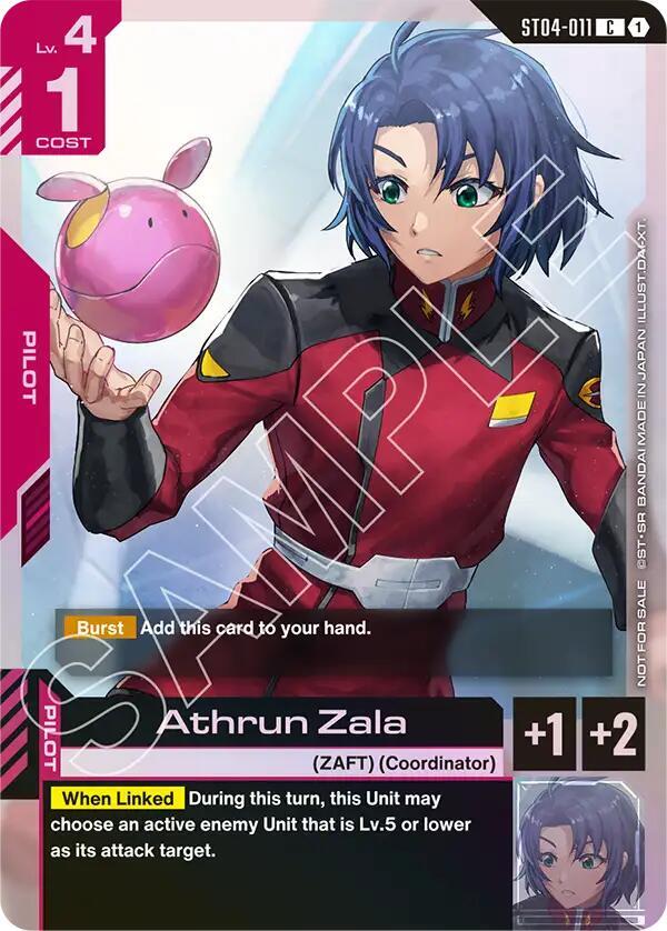 Athrun Zala ST04-011 C Gundam card