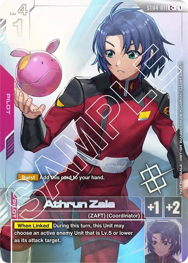 Athrun Zala ST04-011 C+ Gundam card