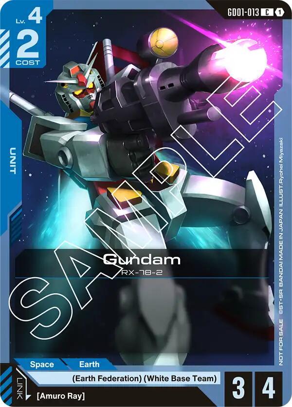 Gundam GD01-013 C Gundam card