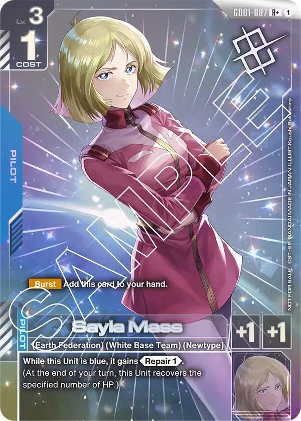 Sayla Mass GD01-087 R+ Gundam card