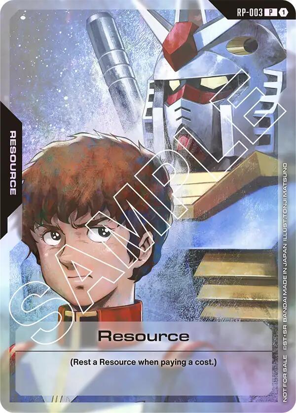 Resource (Resource Pack) RP-003 Gundam card