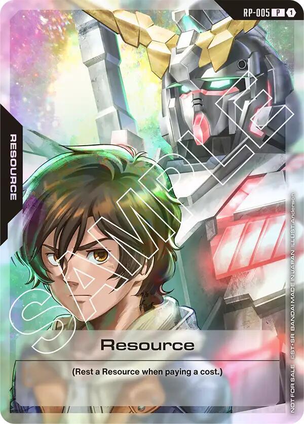Resource (Resource Pack) RP-005 Gundam card