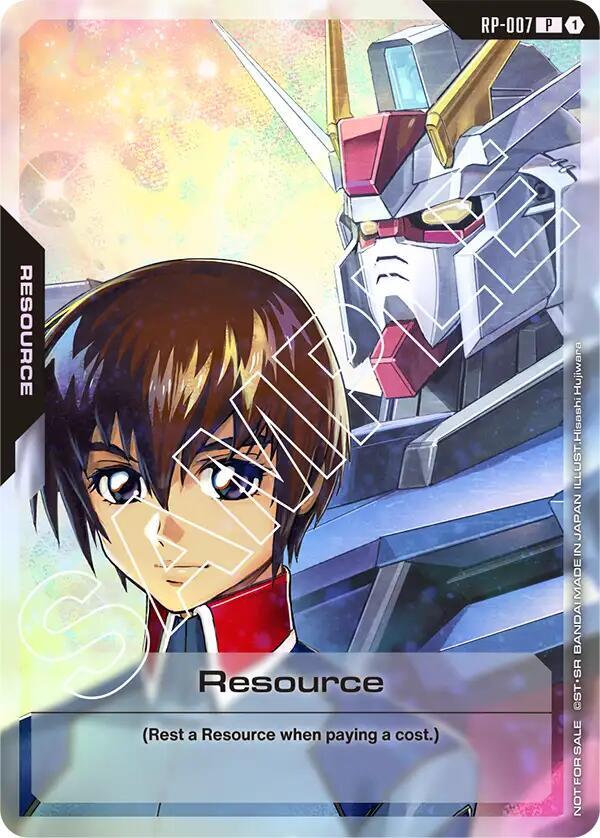 Resource (Resource Pack) RP-007 Gundam card