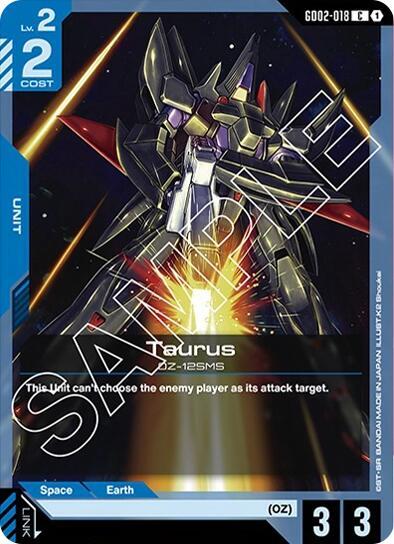 Taurus GD02-018 Gundam card
