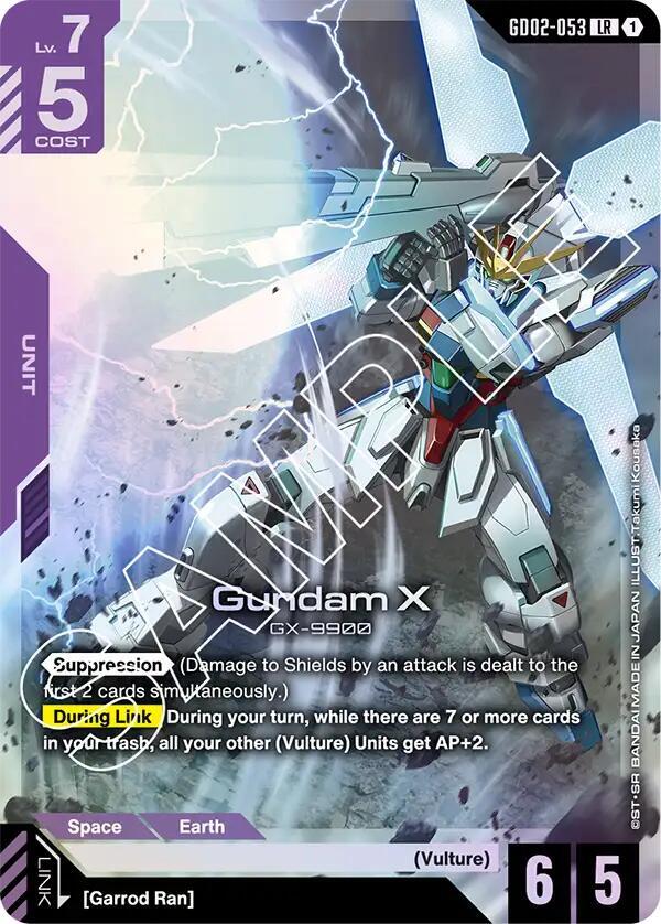 Gundam X GD02-053 Gundam card