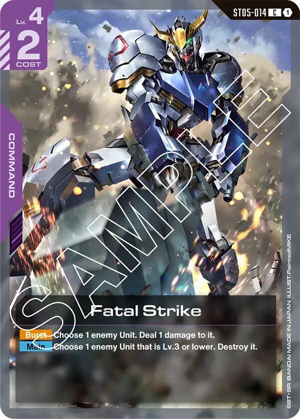 Fatal Strike ST05-014 Gundam card