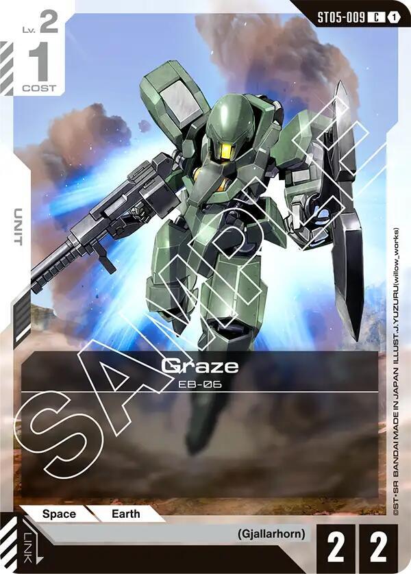 Graze ST05-009 Gundam card