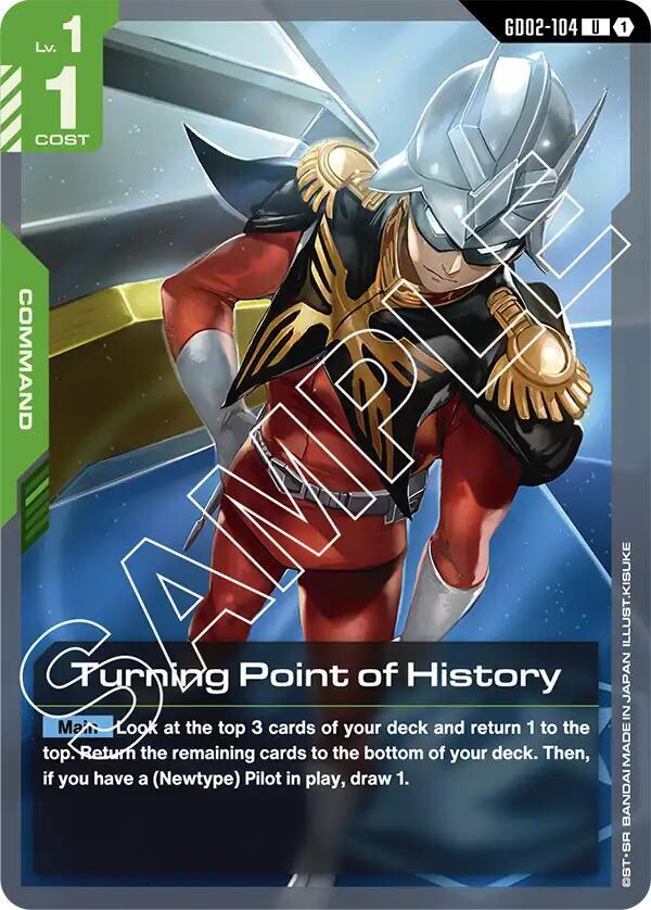 Turning Point of History GD02-104 Gundam card