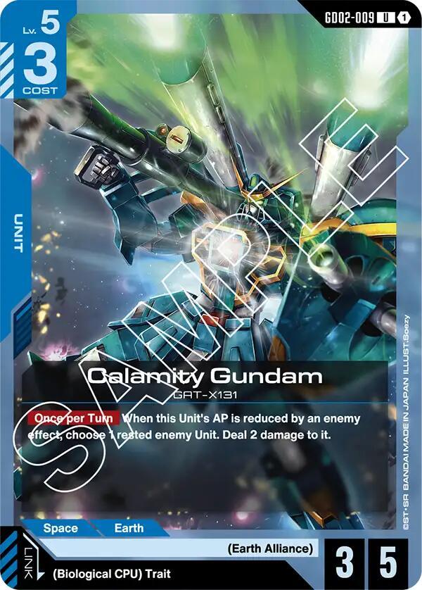 Calamity Gundam GD02-009 Gundam card