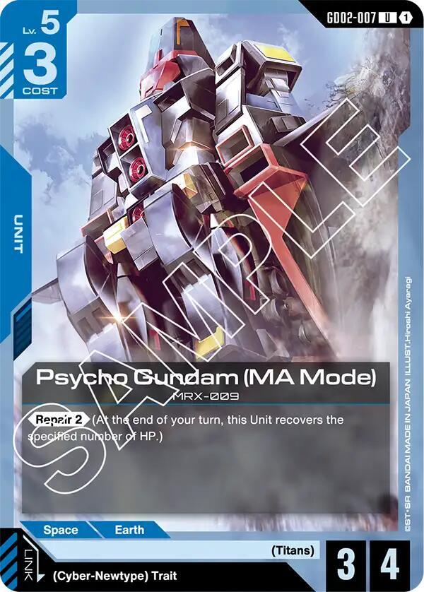 Psycho Gundam (MA Mode) GD02-007 Gundam card
