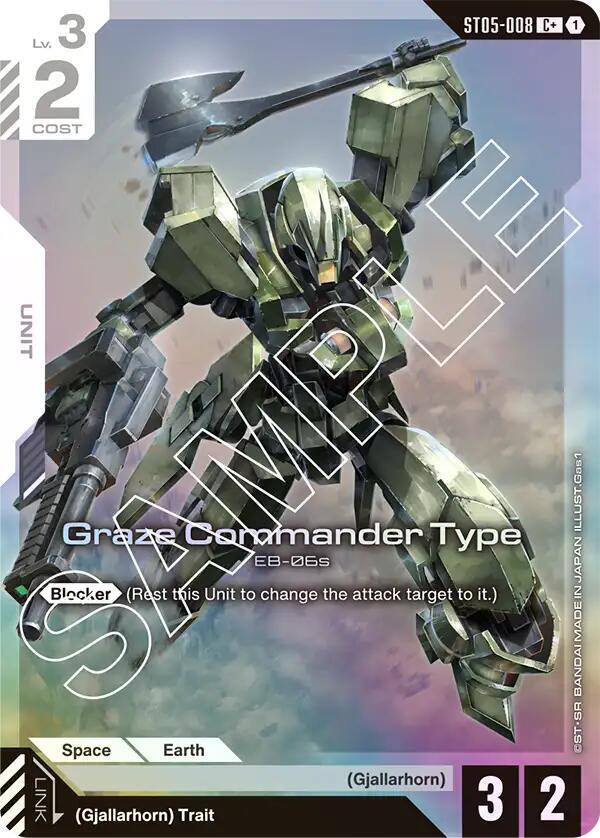 Graze Commander Type ST05-008 C+ Gundam card
