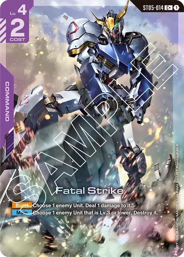 Fatal Strike ST05-014 C+ Gundam card