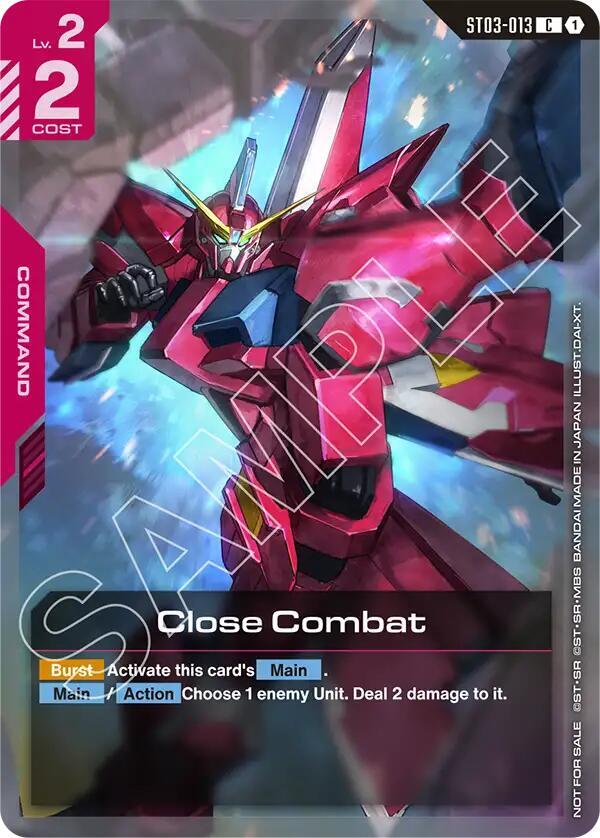 Close Combat ST03-013 C Gundam card