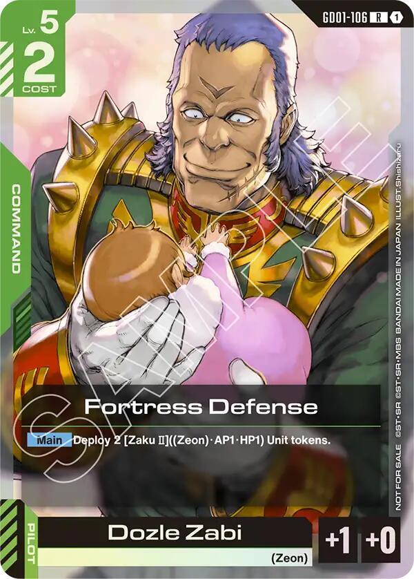 Fortress Defense GD01-106 R Gundam card