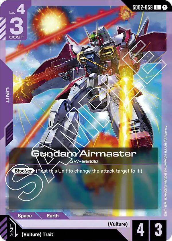Gundam Airmaster GD02-059 Gundam card