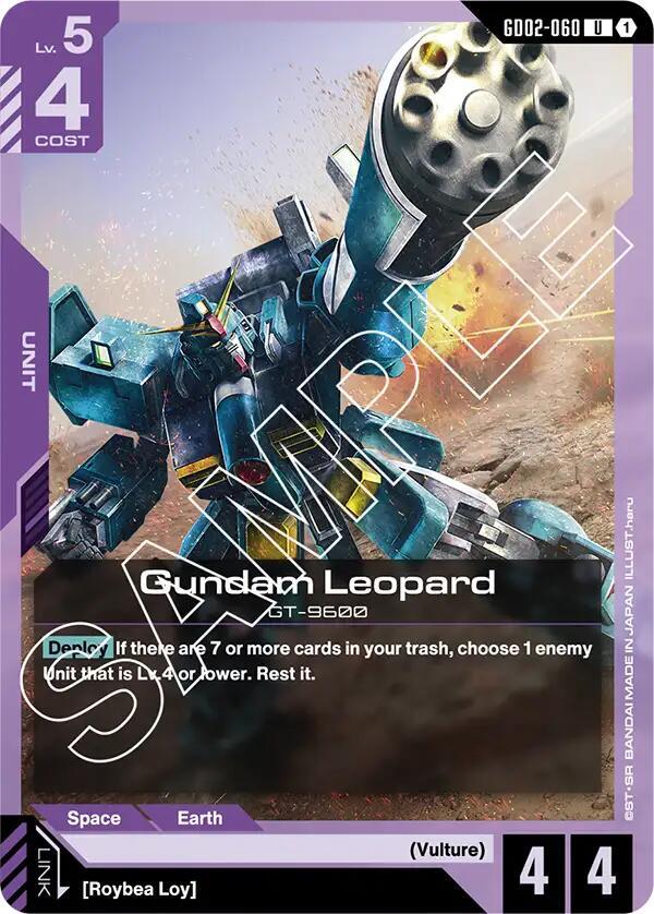 Gundam Leopard GD02-060 Gundam card