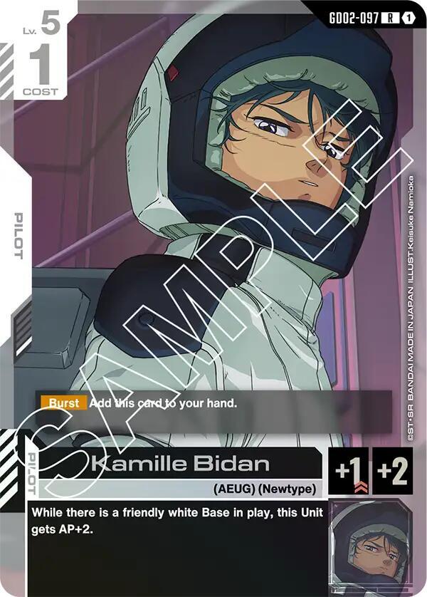 Kamille Bidan GD02-097 Gundam card