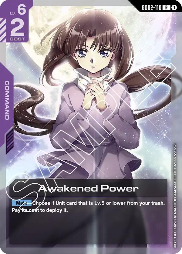 Awakened Power GD02-110 Gundam card