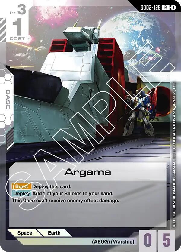 Argama GD02-129 Gundam card