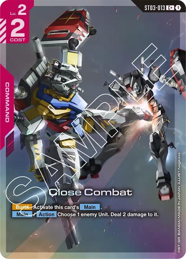 Close Combat ST03-013 C+ Gundam card