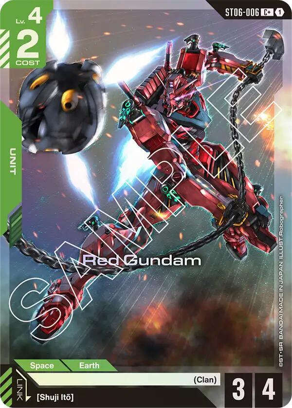 Red Gundam (C) ST06-006 C+ Gundam card