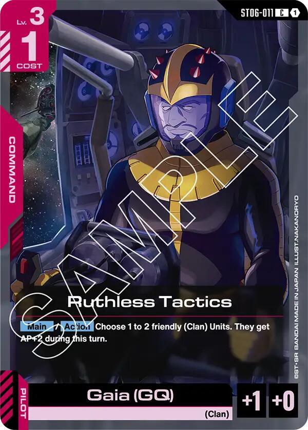 Ruthless Tactics ST06-011 Gundam card